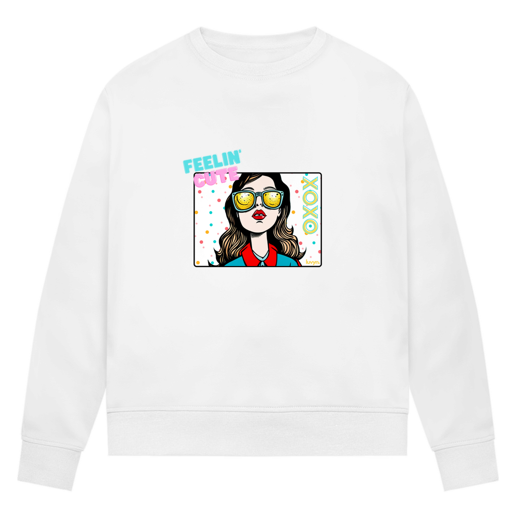 Damen Premium Bio Sweatshirt Feelin´Cute