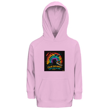 Kinder Premium Bio Hoodie Color Your World
