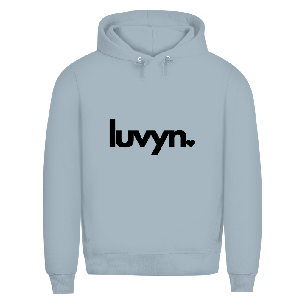 Herren Premium Bio Hoodie LUVYN BLACK