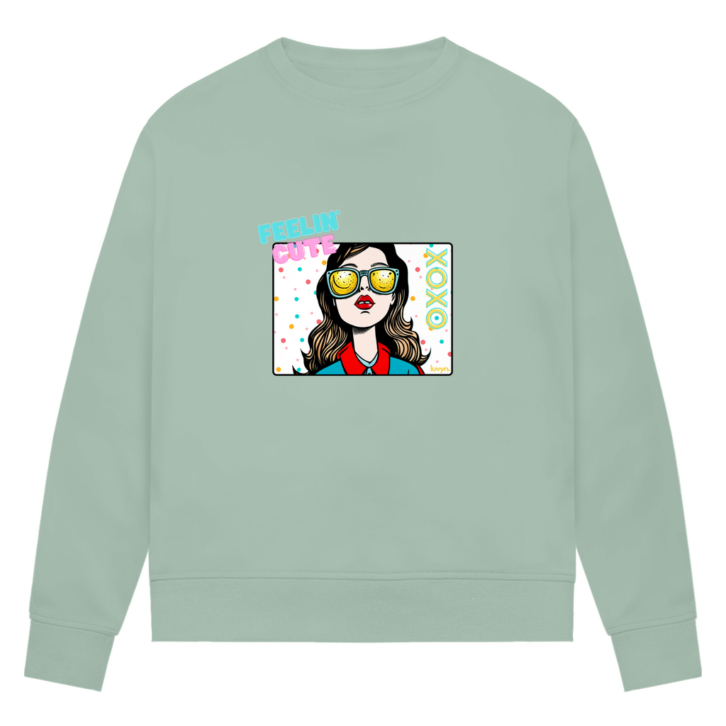 Damen Premium Bio Sweatshirt Feelin´Cute