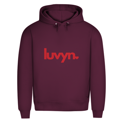 Herren Premium Bio Hoodie LUVYN RED