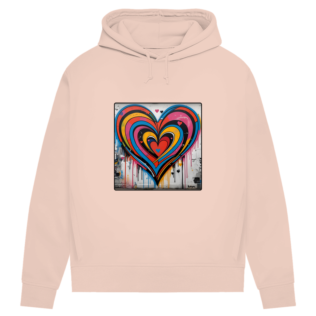 Damen Premium Bio Hoodie Heartcore