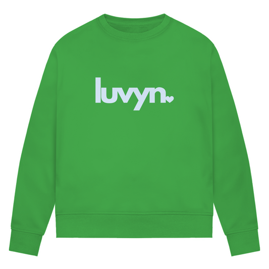 Damen Premium Bio Sweatshirt LUVYN BLUE