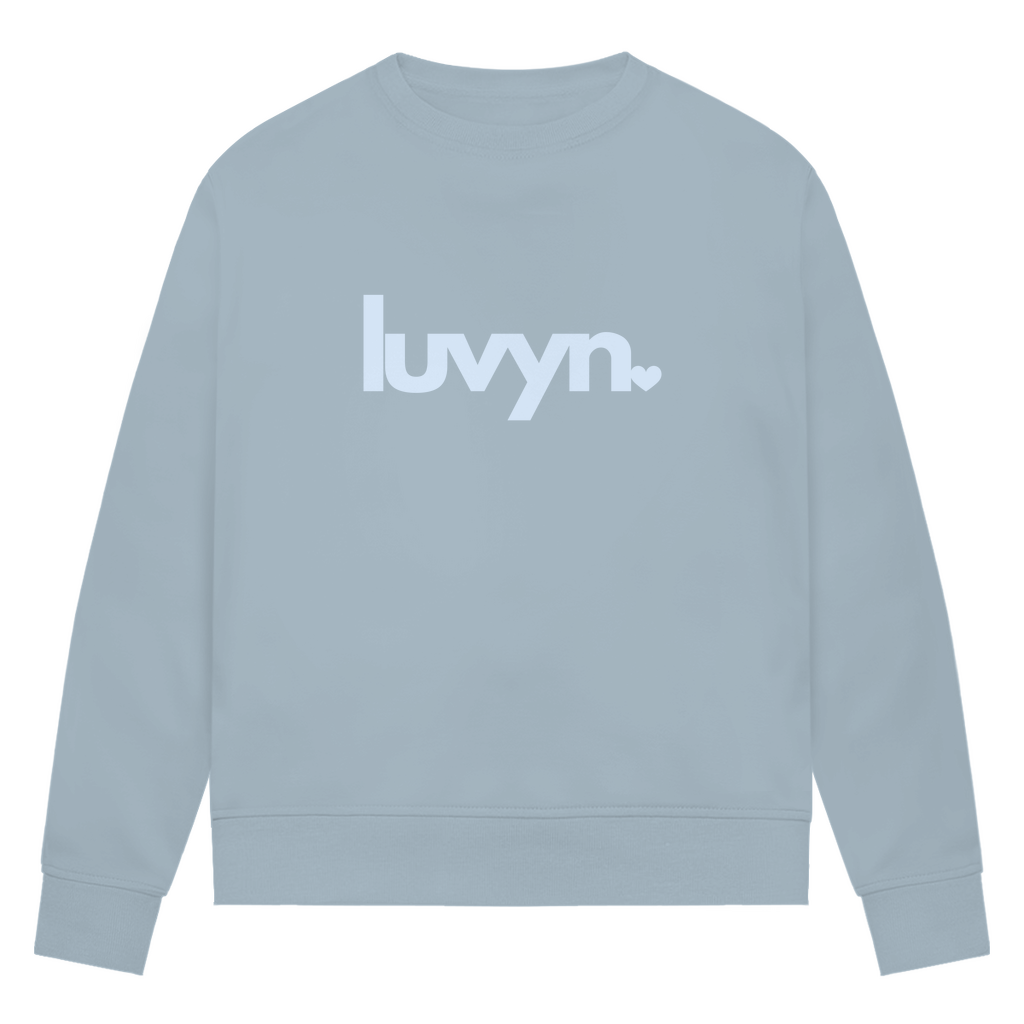 Damen Premium Bio Sweatshirt LUVYN BLUE