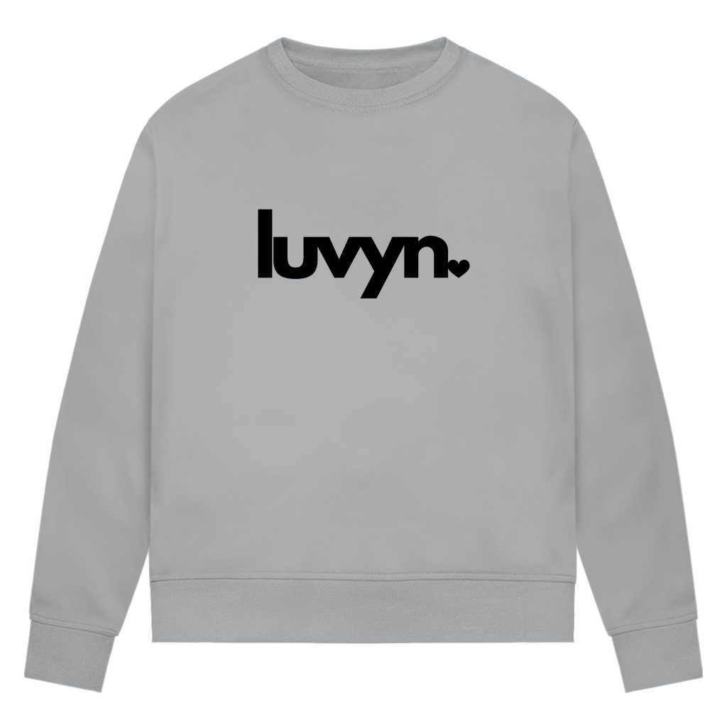 Damen Premium Bio Sweatshirt LUVYN BLACK