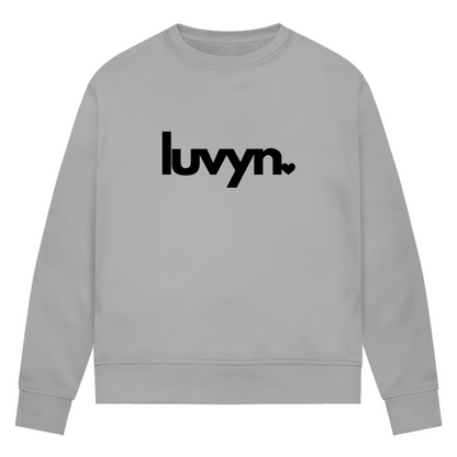 Damen Premium Bio Sweatshirt LUVYN BLACK