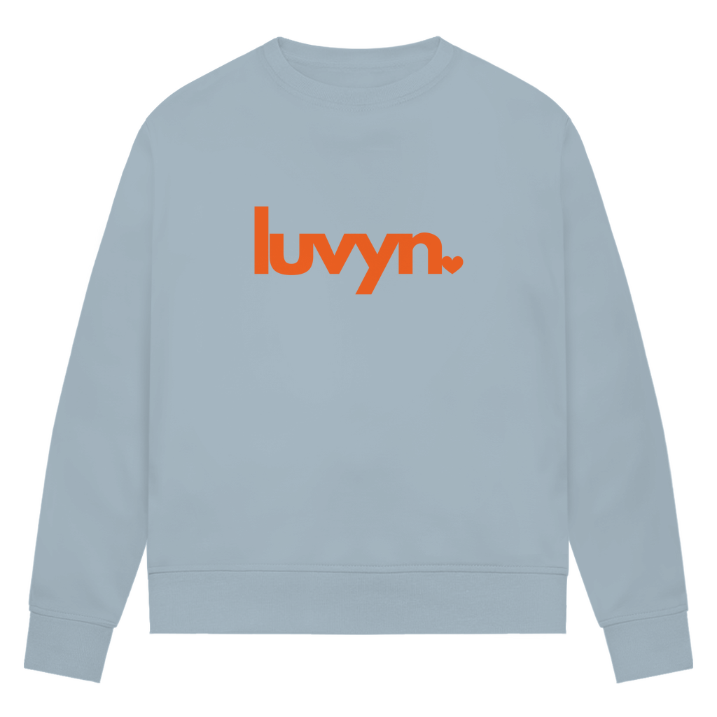 Damen Premium Bio Sweatshirt LUVYN ORANGE