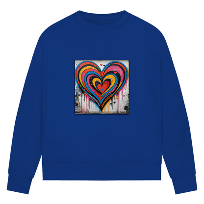 Damen Premium Bio Sweatshirt Heartcore
