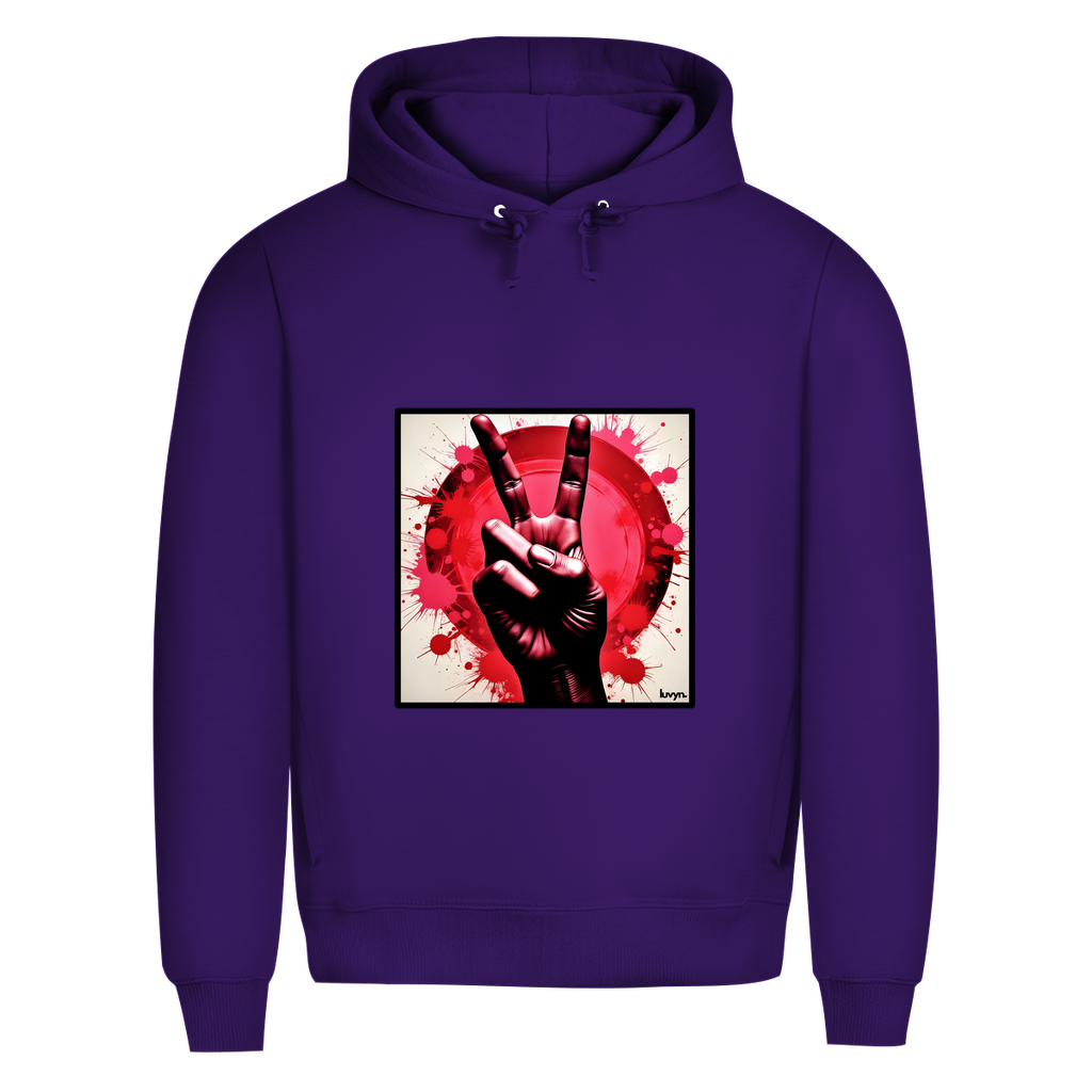 Herren Premium Bio Hoodie Piece of Peace