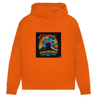 Damen Premium Bio Hoodie Color Your World