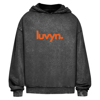 Oversize Washed Hoodie LUVYN ORANGE