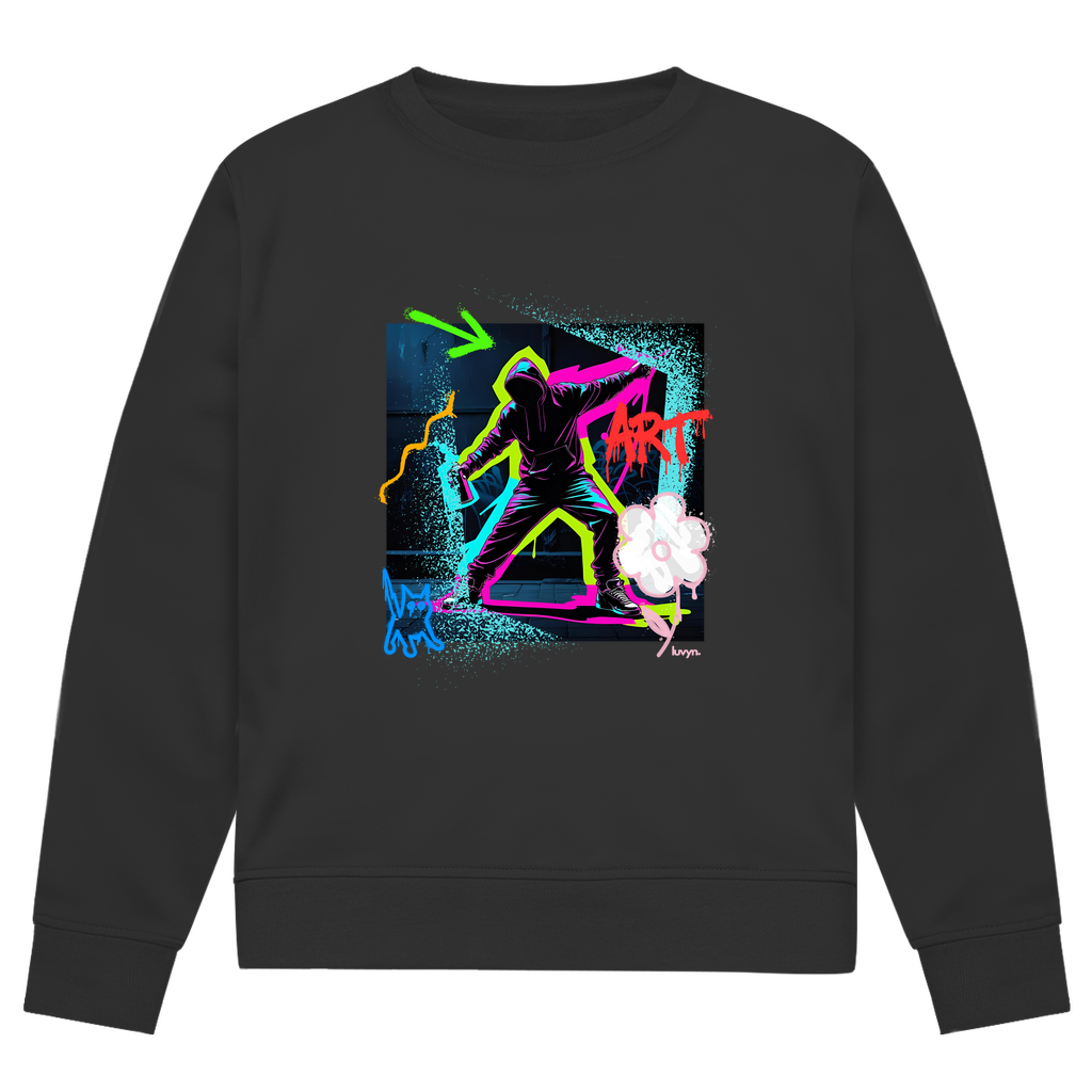 Herren Premium Bio Sweatshirt Graffiti Guy