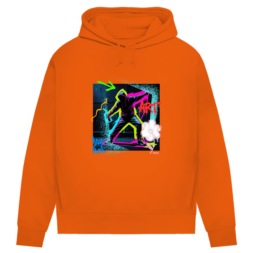 Damen Premium Bio Hoodie Graffiti Guy