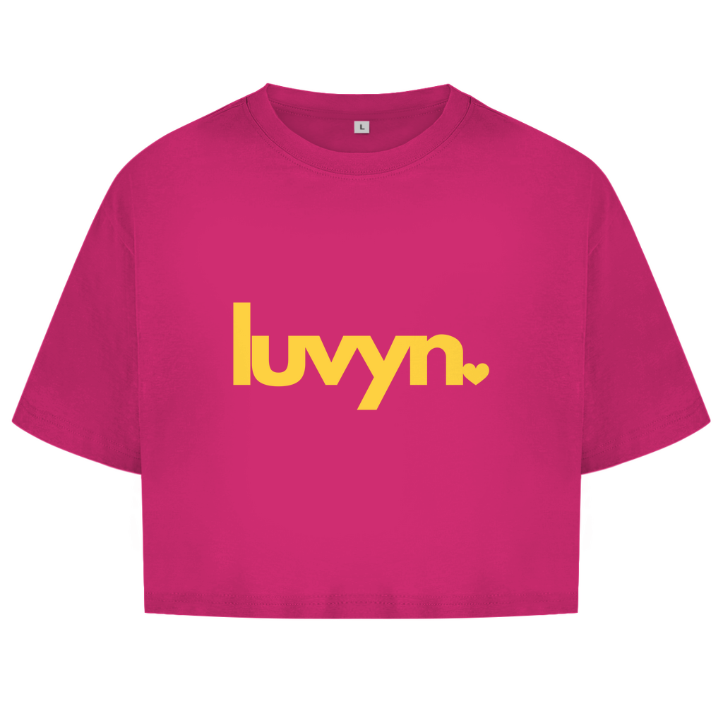 Damen Oversize Crop Top LUVYN DAISY