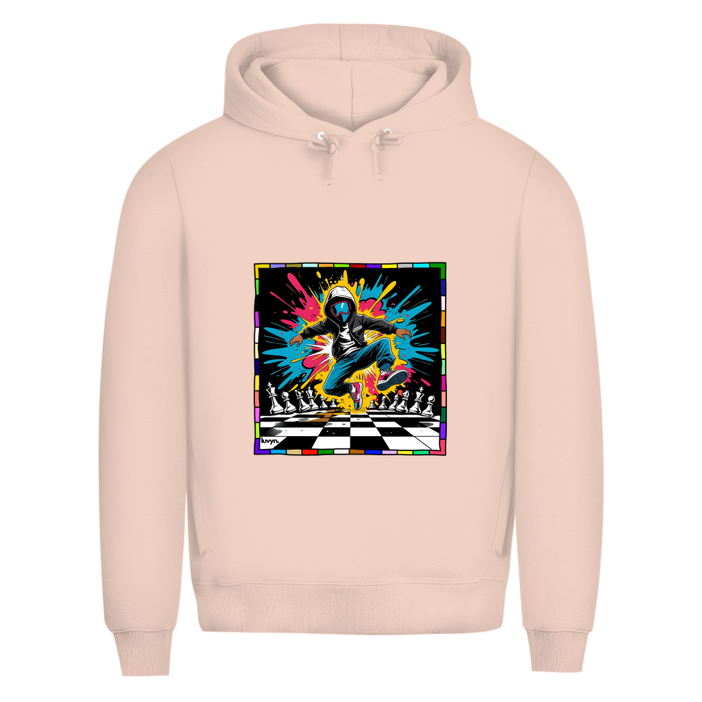 Herren Premium Bio Hoodie Chess Splash