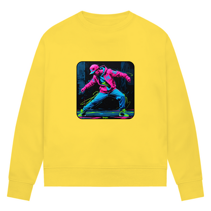 Damen Premium Bio Sweatshirt Neon Vibe´s