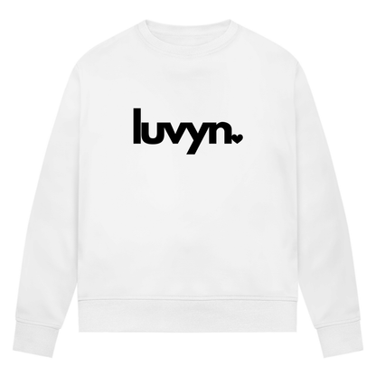 Damen Premium Bio Sweatshirt LUVYN BLACK