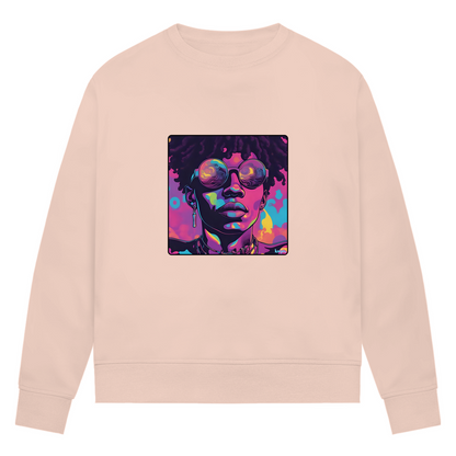 Damen Premium Bio Sweatshirt Vibevision