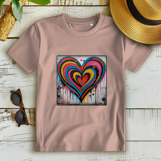 Damen Premium Bio T-Shirt Heartcore