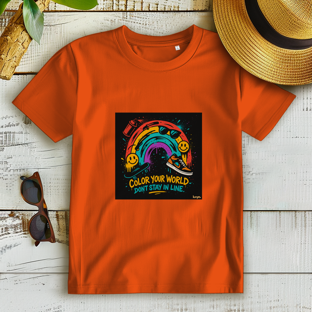 Damen Premium Bio T-Shirt Color Your World