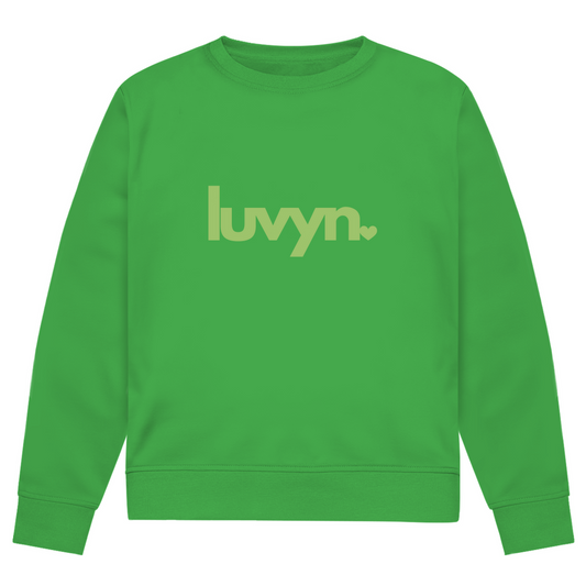 Herren Premium Bio Sweatshirt LUVYN LIME