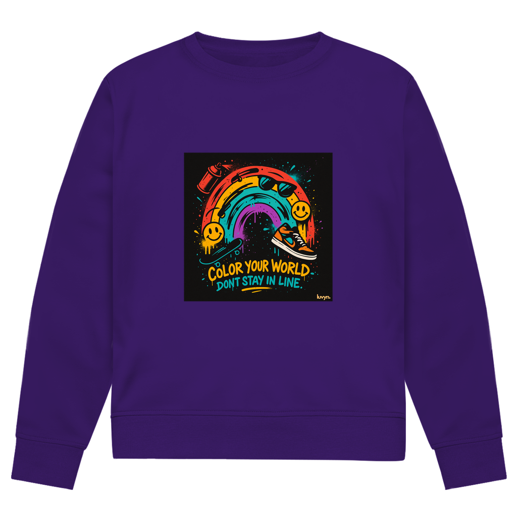 Herren Premium Bio Sweatshirt Color Your World