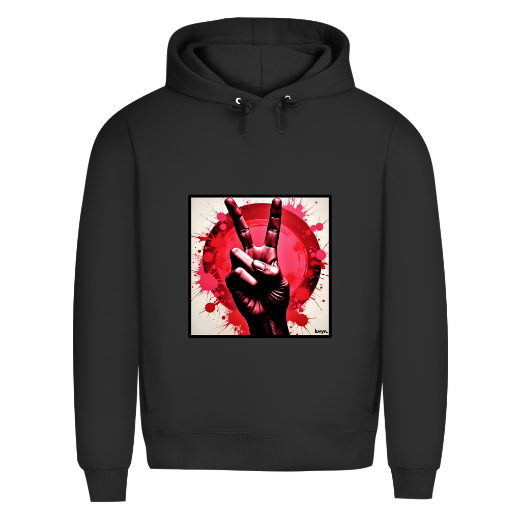 Herren Premium Bio Hoodie Piece of Peace