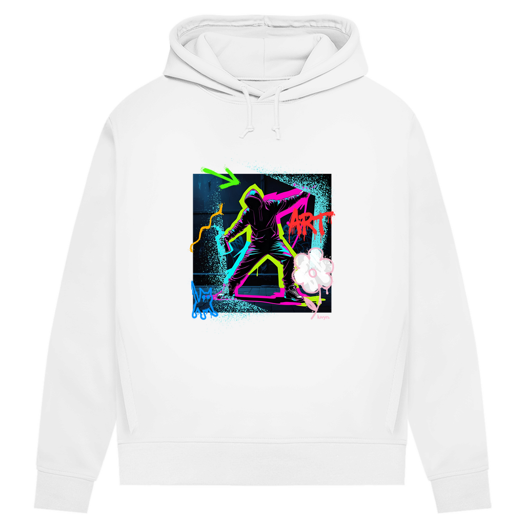 Damen Premium Bio Hoodie Graffiti Guy