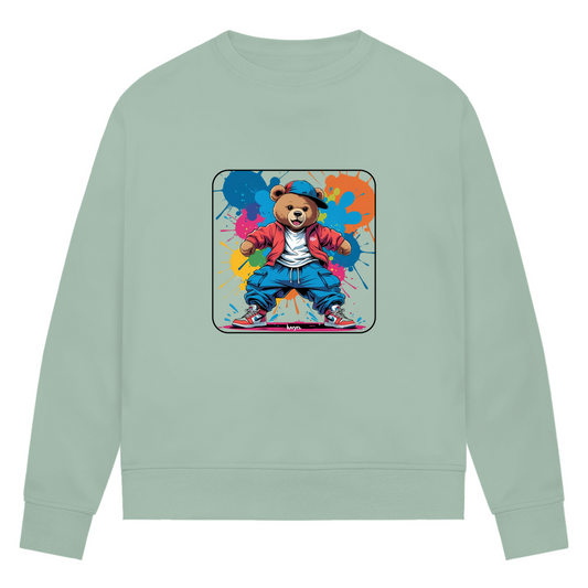 Damen Premium Bio Sweatshirt Baggybear