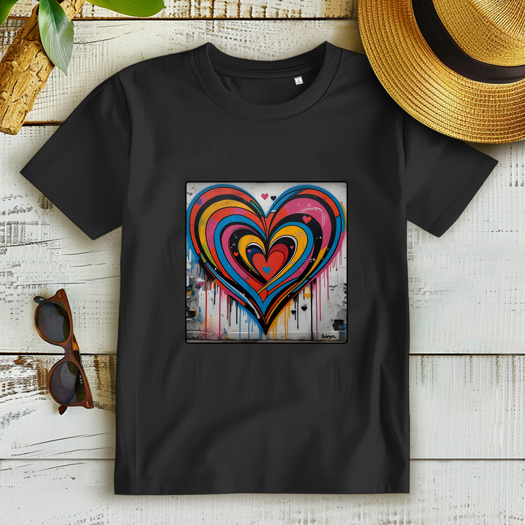 Damen Premium Bio T-Shirt Heartcore