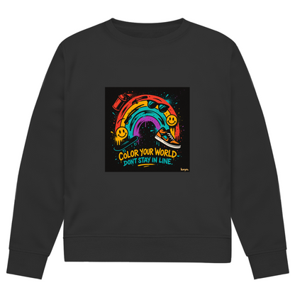 Herren Premium Bio Sweatshirt Color Your World