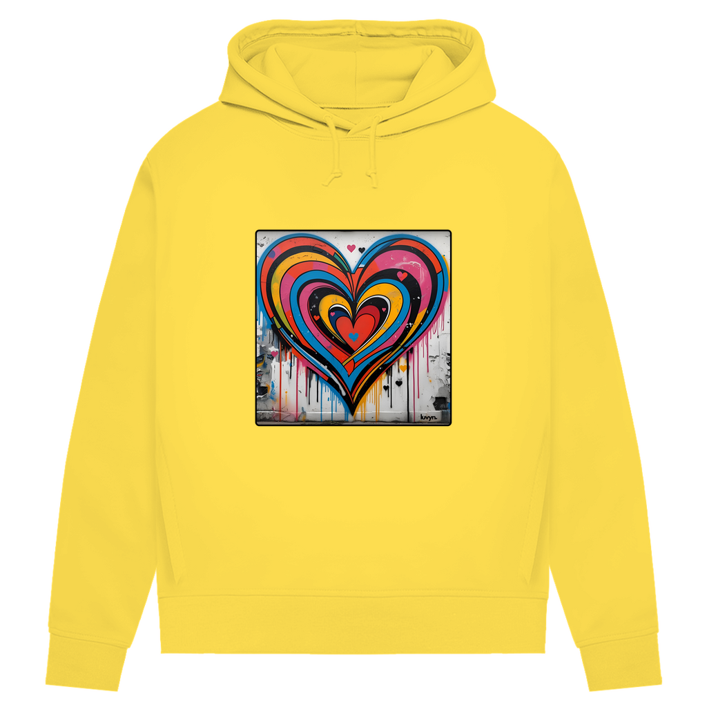 Damen Premium Bio Hoodie Heartcore