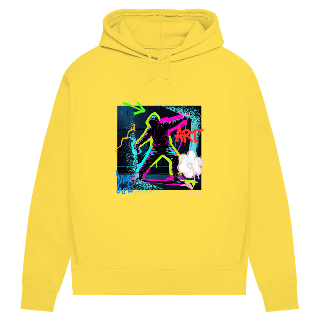 Damen Premium Bio Hoodie Graffiti Guy