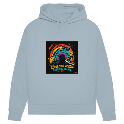 Damen Premium Bio Hoodie Color Your World