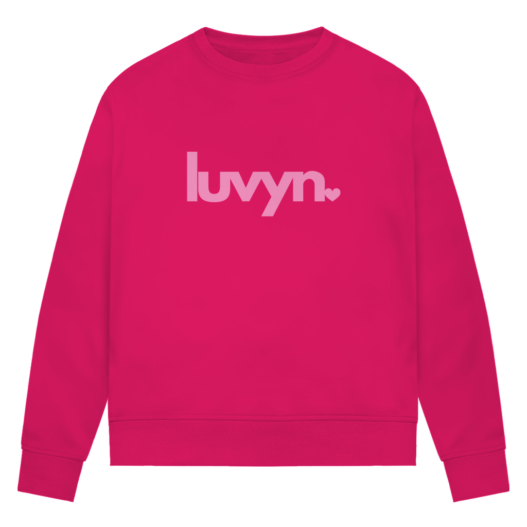 Damen Premium Bio Sweatshirt LUVYN PINK
