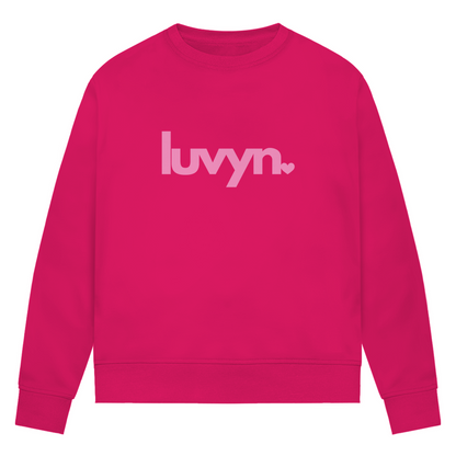 Damen Premium Bio Sweatshirt LUVYN PINK