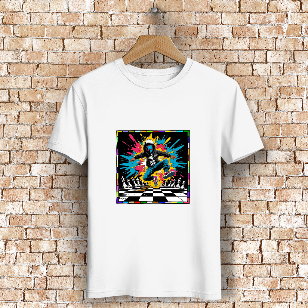 Herren Premium Bio T-Shirt Chess Splash