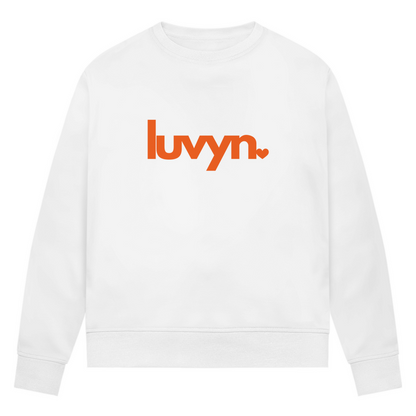 Damen Premium Bio Sweatshirt LUVYN ORANGE