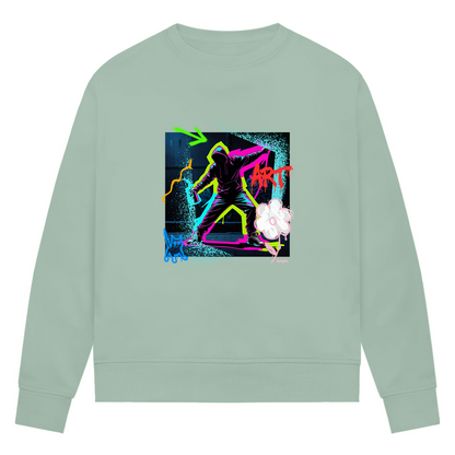Damen Premium Bio Sweatshirt Graffiti Guy