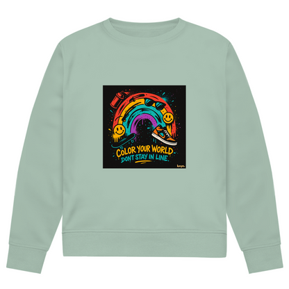 Herren Premium Bio Sweatshirt Color Your World