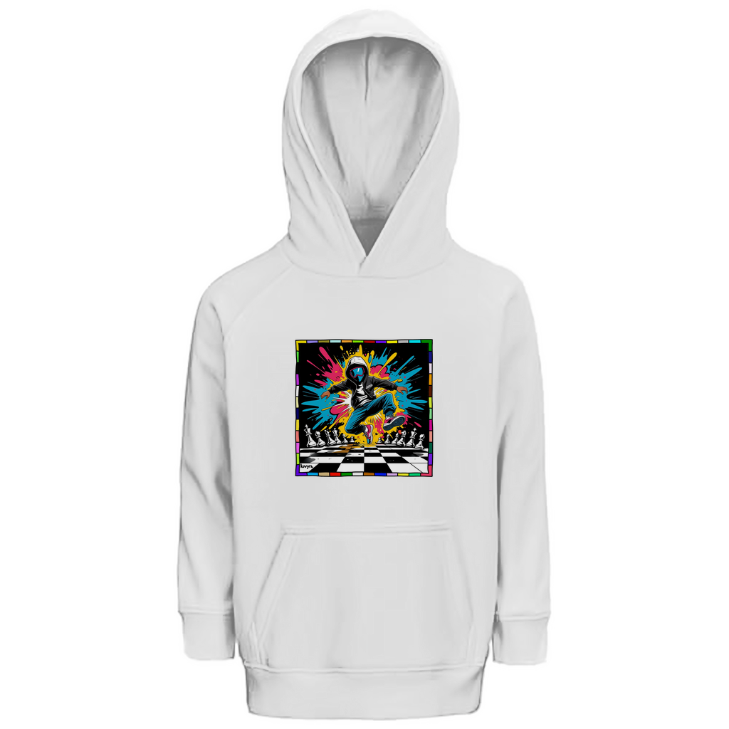 Kinder Premium Bio Hoodie Chess Splash