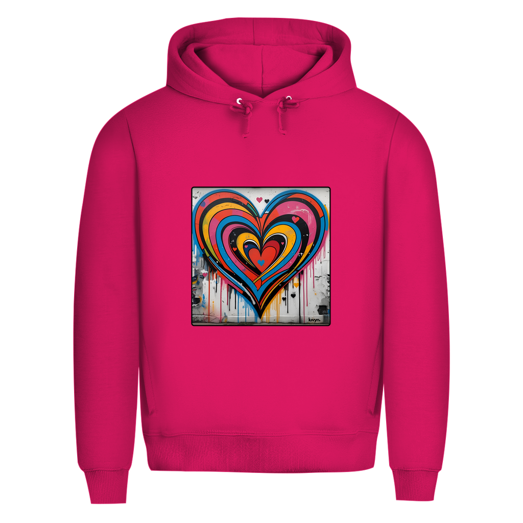 Herren Premium Bio Hoodie Heartcore