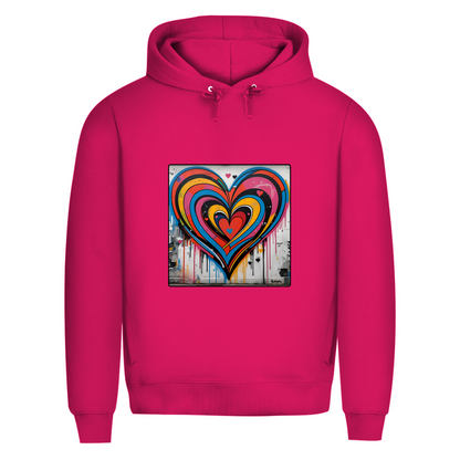 Herren Premium Bio Hoodie Heartcore