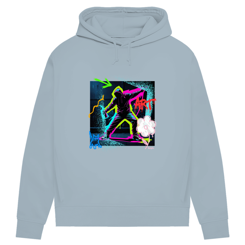 Damen Premium Bio Hoodie Graffiti Guy