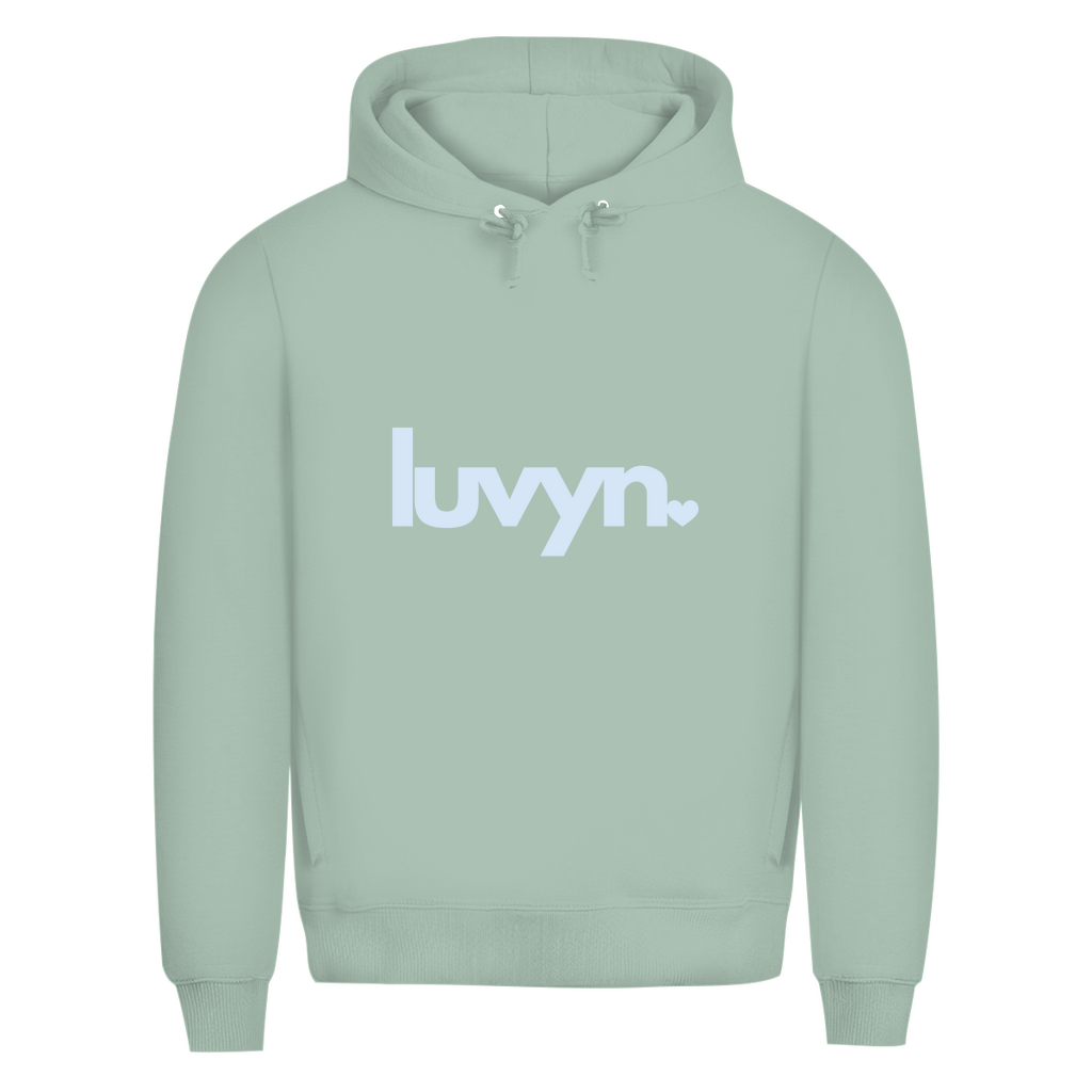 Herren Premium Bio Hoodie LUVYN BLUE