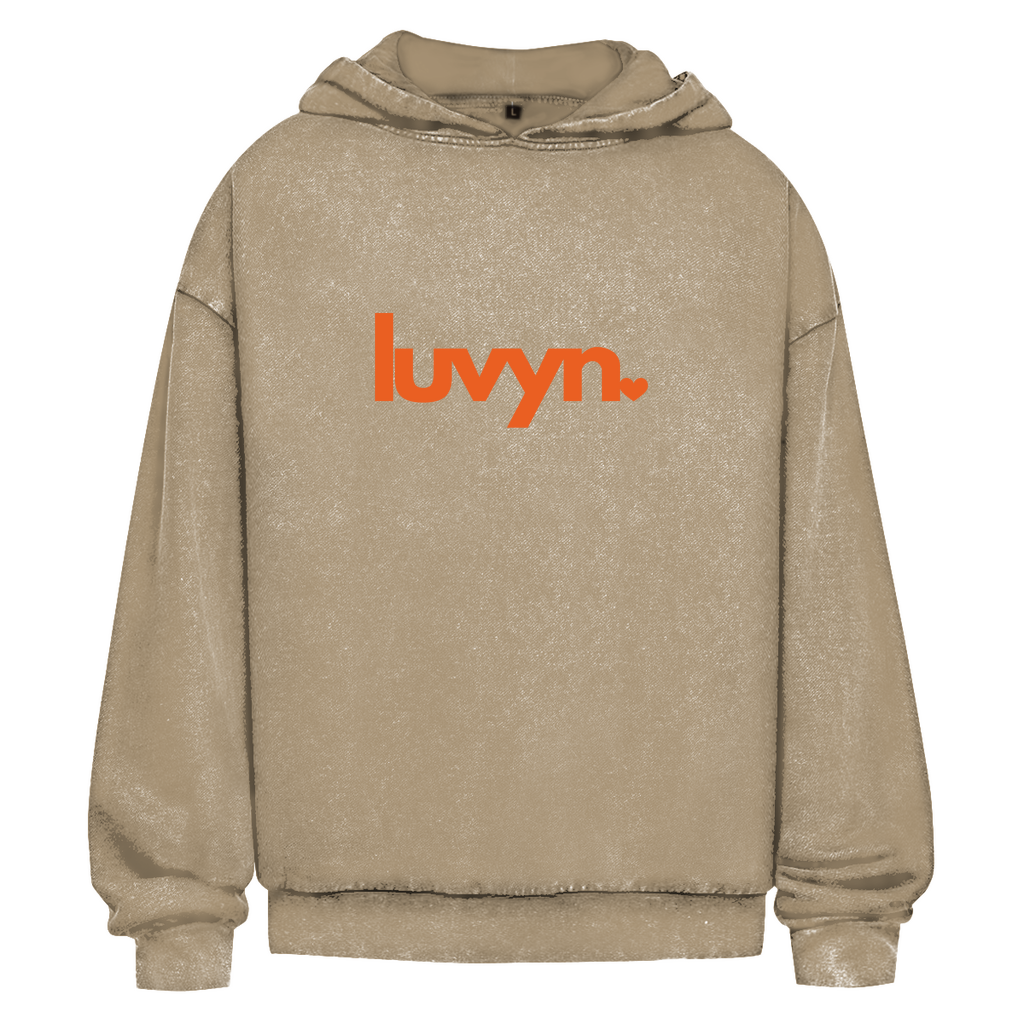 Oversize Washed Hoodie LUVYN ORANGE