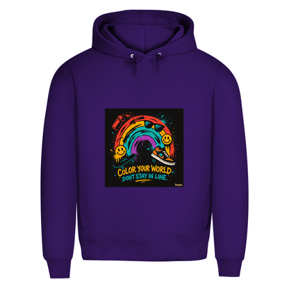 Herren Premium Bio Hoodie Color Your World