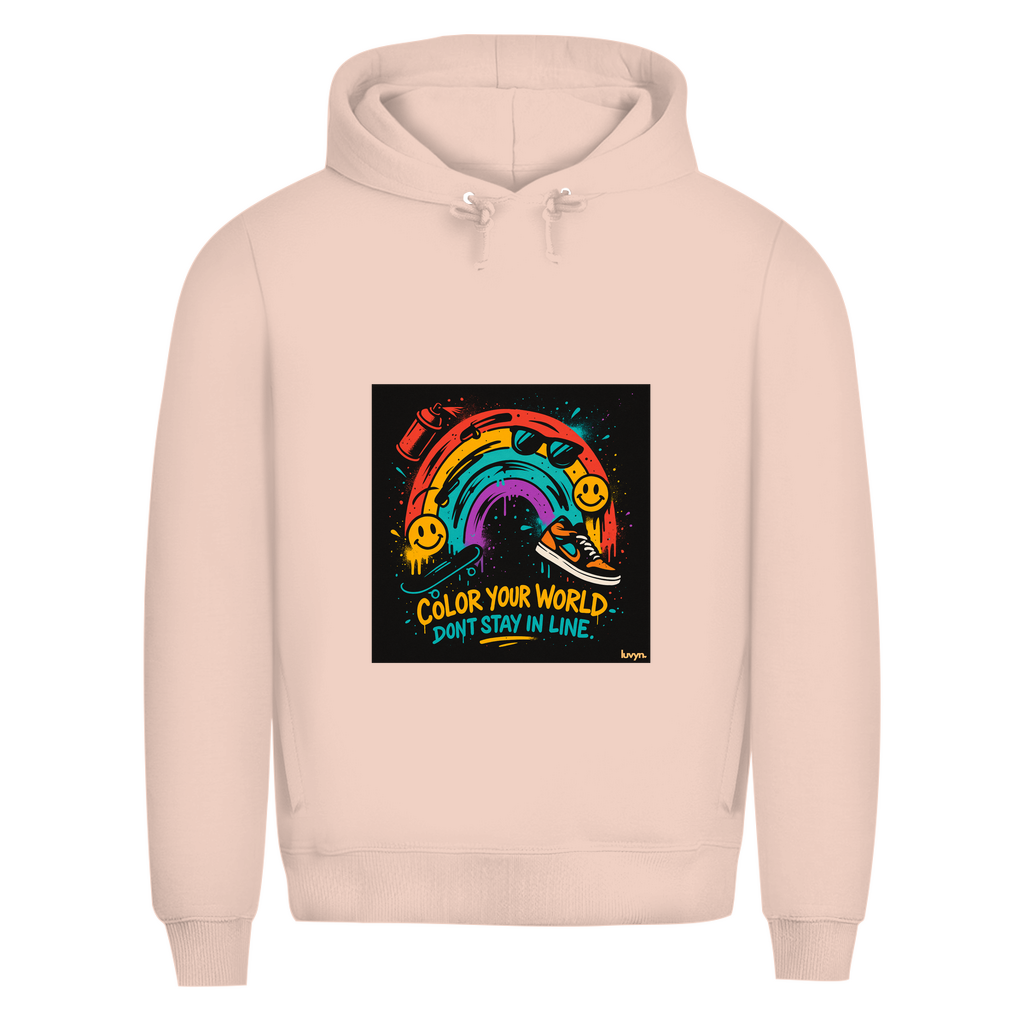 Herren Premium Bio Hoodie Color Your World