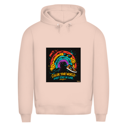 Herren Premium Bio Hoodie Color Your World