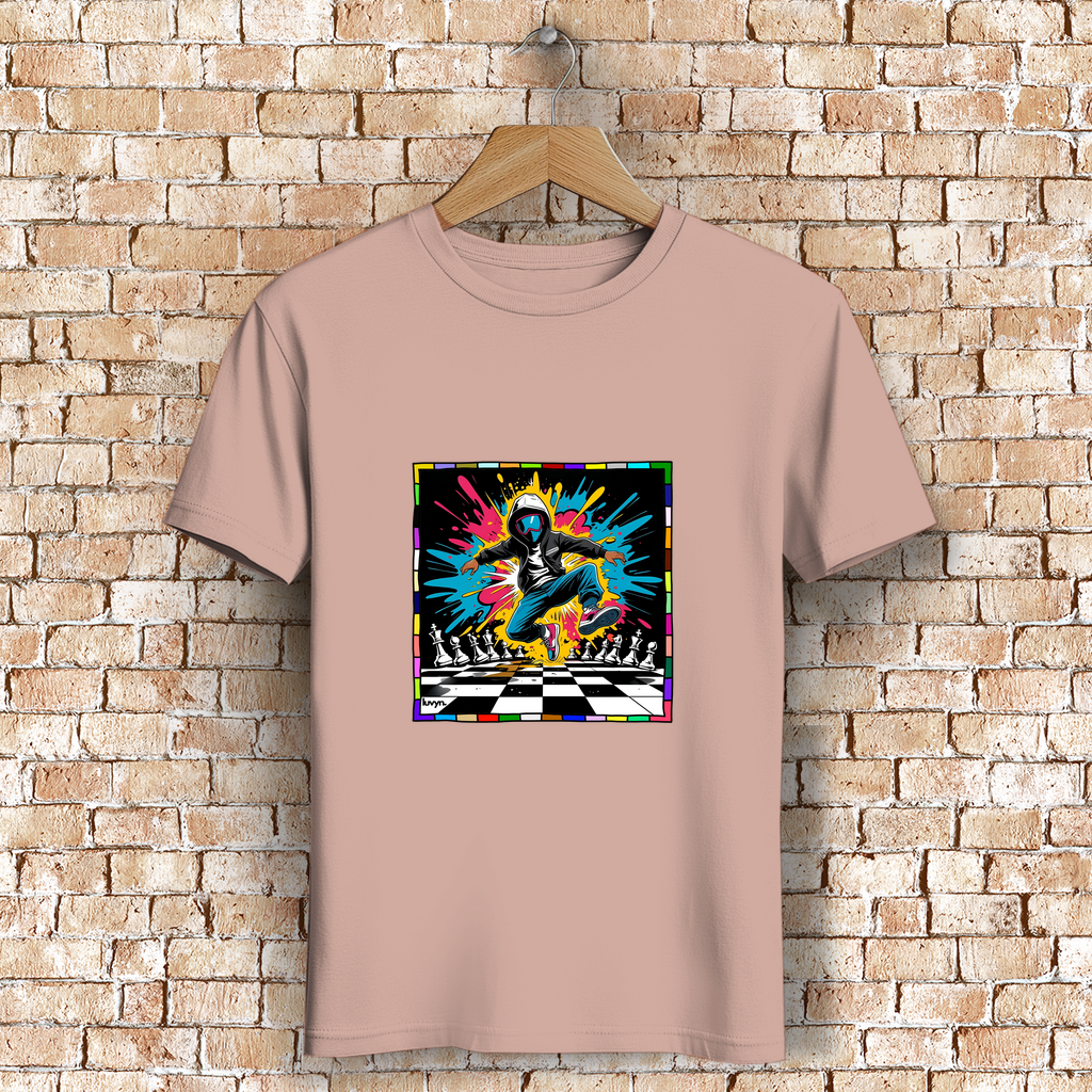 Herren Premium Bio T-Shirt Chess Splash